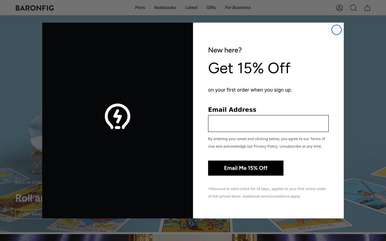 Baron Fig Archer Pencil Subscription homepage screenshot