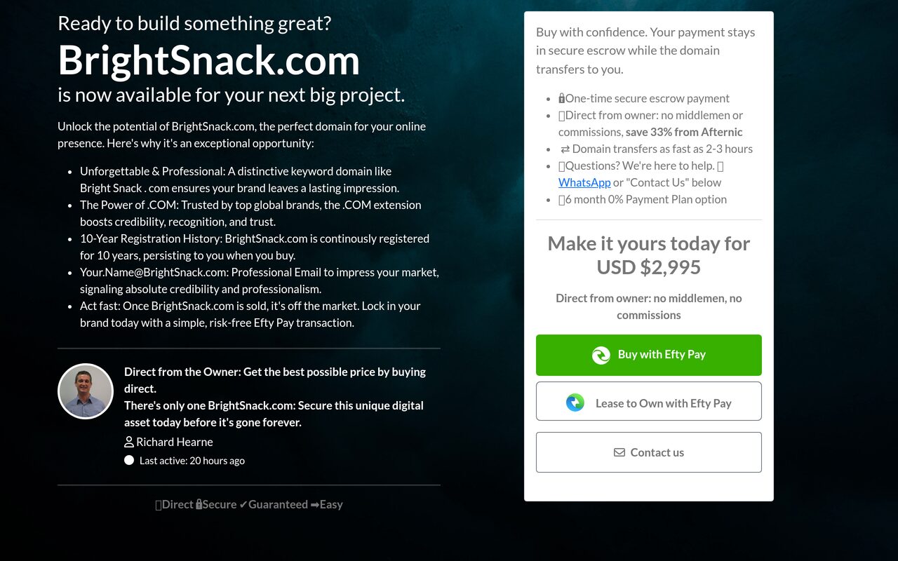 Bright Snack Kid's Snack Pack homepage screenshot