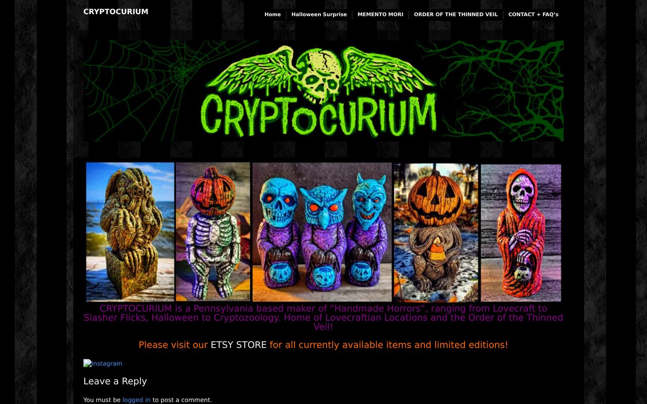 Parcel of Terror (Cryptocurium) homepage screenshot
