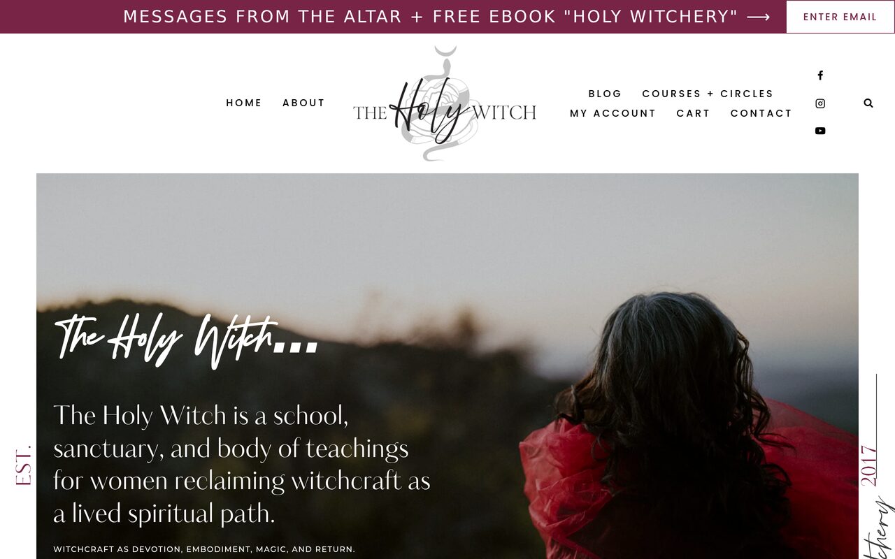 The Witches Box (The Holy Witch) homepage screenshot