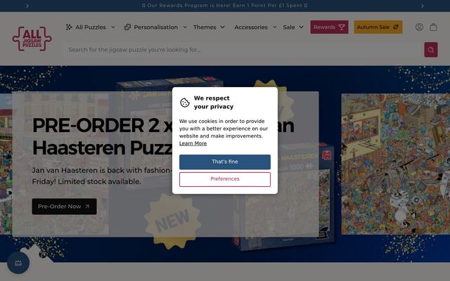 All Jigsaw Puzzles Monthly Subscription homepage