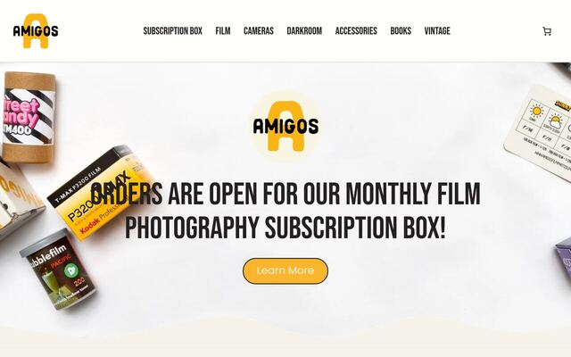 Amigos Film Subscription Box (Amigos Film Photo Supply) homepage