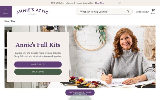 Annie's Kit Clubs homepage