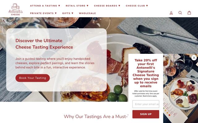 Antonelli's Cheese homepage