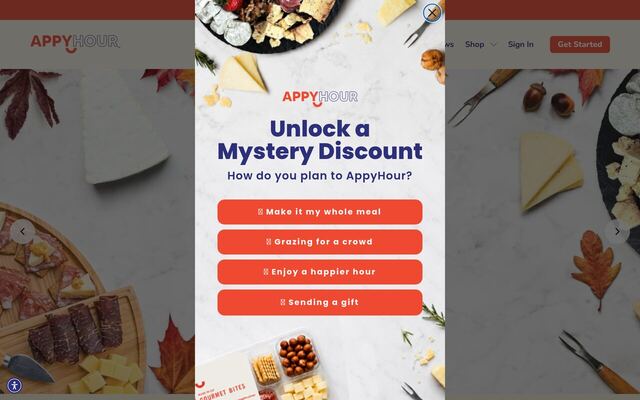 AppyHour Box homepage
