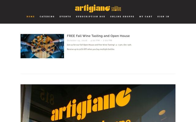 Artigiano homepage