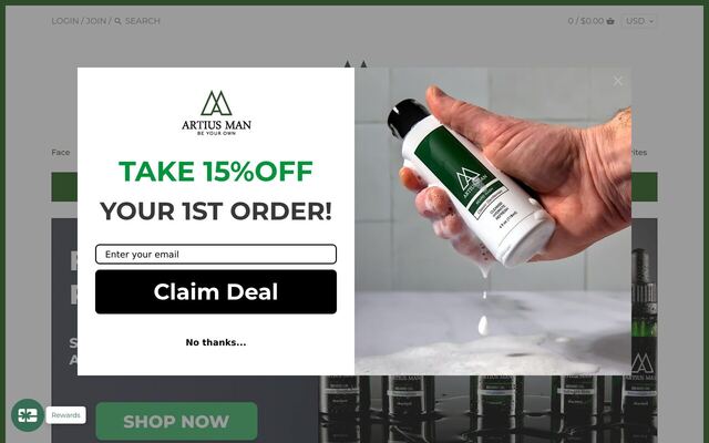 Artius Man (Monthly Beard Club) homepage