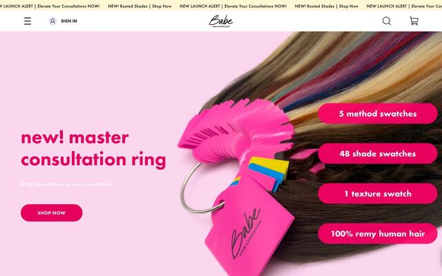 Babe Hair Extensions Monthly Subscription homepage