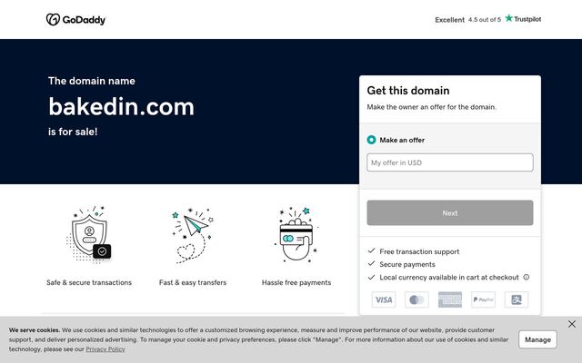 Bakedin (Baking Club) homepage