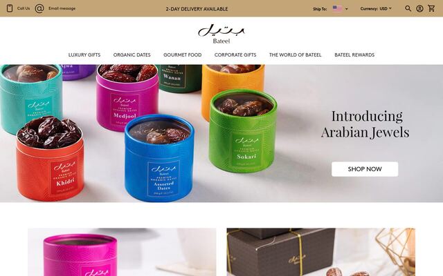 Bateel Ramadan & Eid Gift Boxes homepage