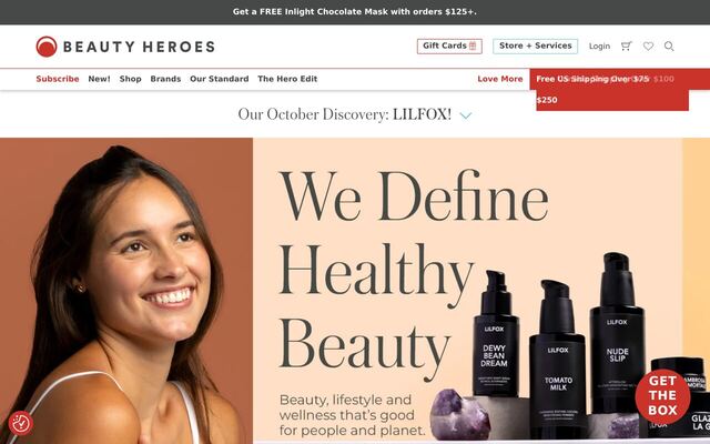 Beauty Heroes homepage