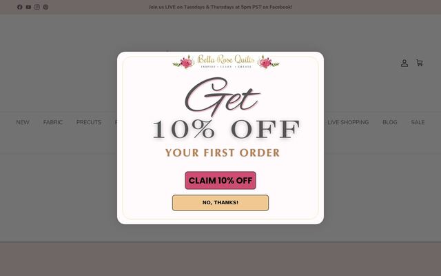 Bella Rose Quilts Society Subscription Box homepage
