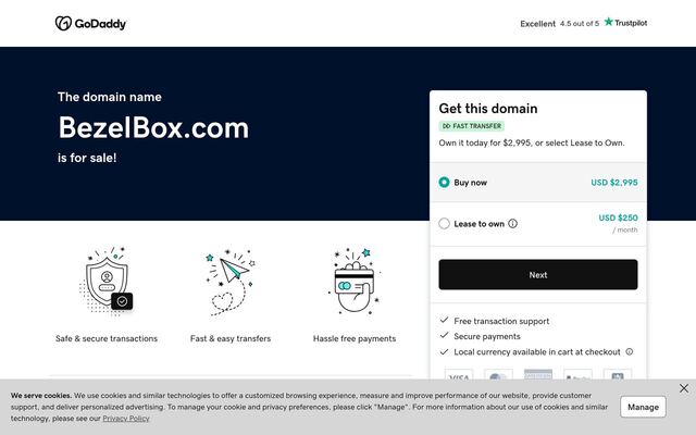 Bezel Box homepage