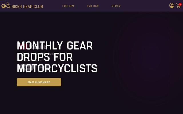 Biker Gear Club homepage