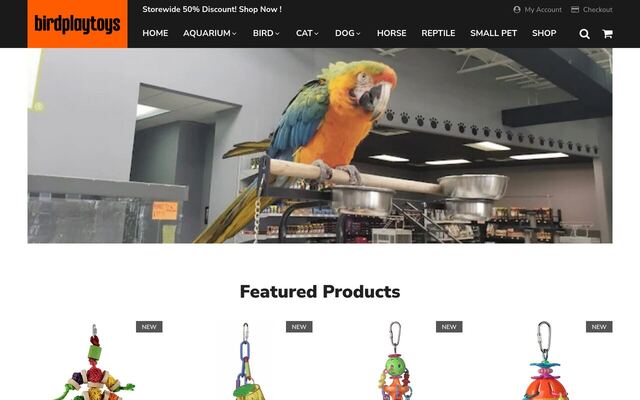 Bird Play Toys Bird Box Subscription homepage