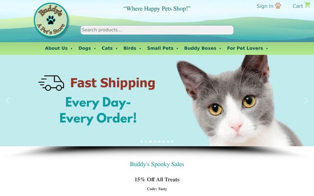 Birdie Buddy Box (Buddy's A Pet's Store) homepage