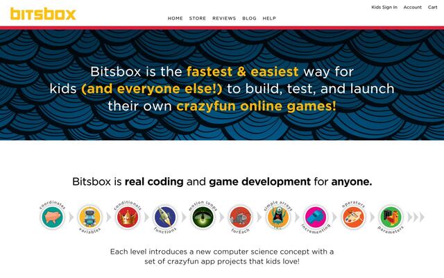 Bitsbox homepage