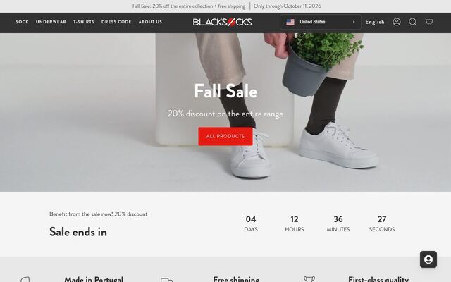Blacksocks homepage