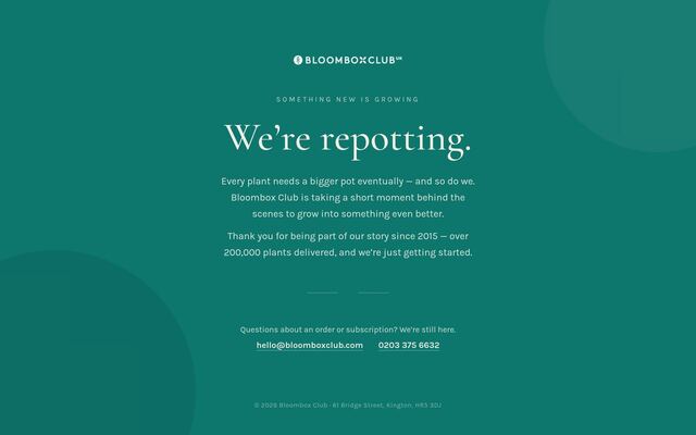 Bloombox Club homepage