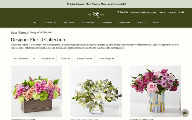 BloomThat homepage