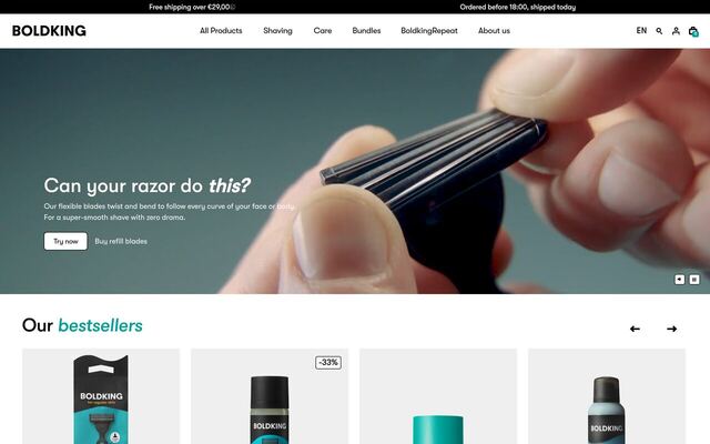 Boldking homepage