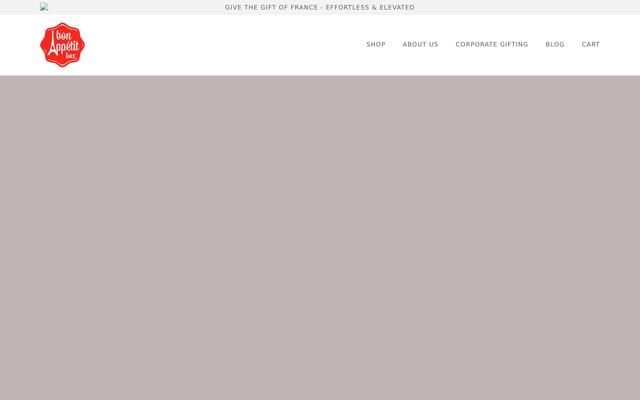 Bon Appétit Box homepage