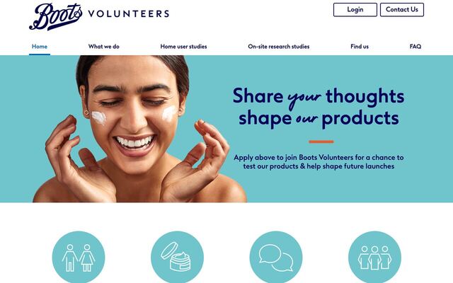 Boots Volunteers Panel homepage