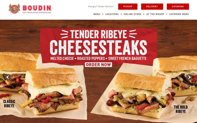 Boudin Bakery Sourdough Clubs homepage