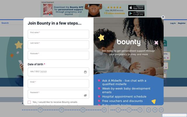 Bounty Packs homepage