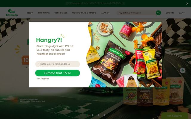 BoxGreen homepage