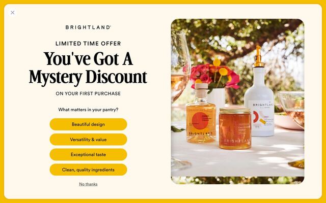 Brightland homepage