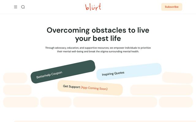 Buddy Box (The Blurt Foundation) homepage