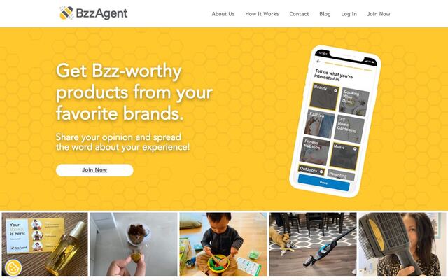 BzzAgent homepage