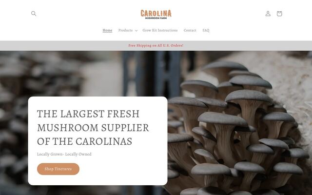 Carolina Mushroom Farm – Mushroom Club Subscription homepage