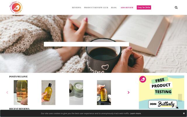 ChickAdvisor Product Review Club homepage