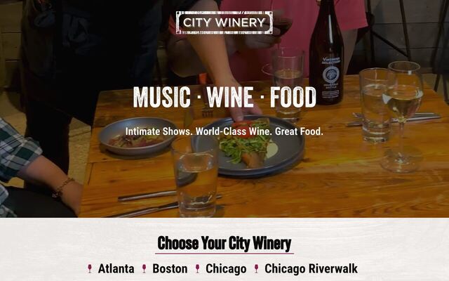 City Winery Barrel Program homepage