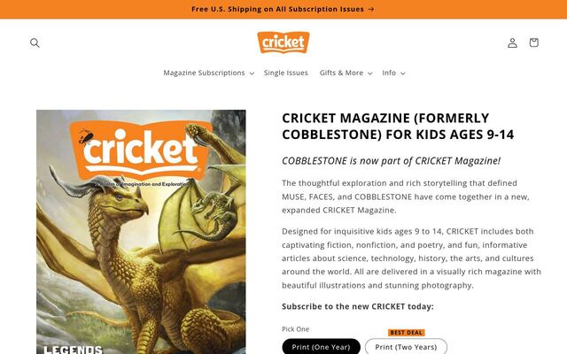 Cobblestone homepage