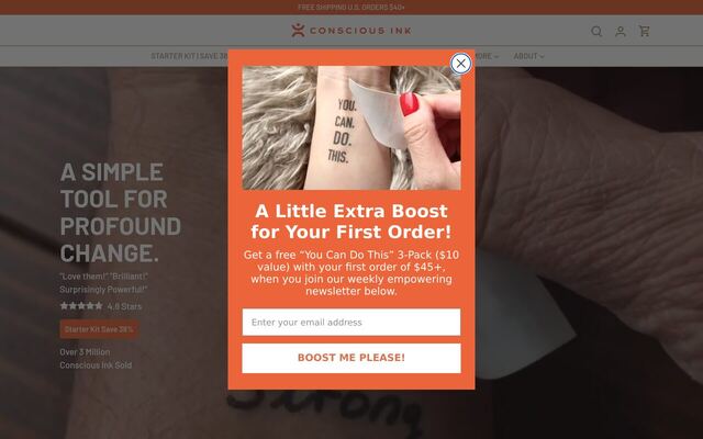 Conscious Ink homepage