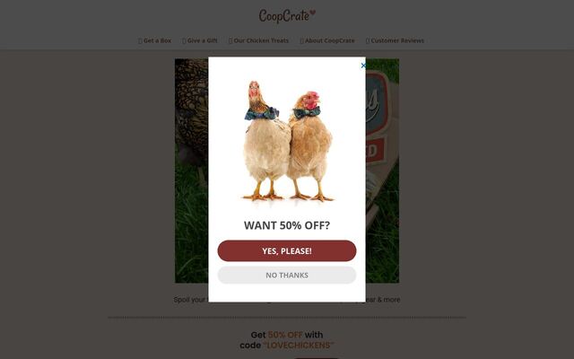 CoopCrate homepage