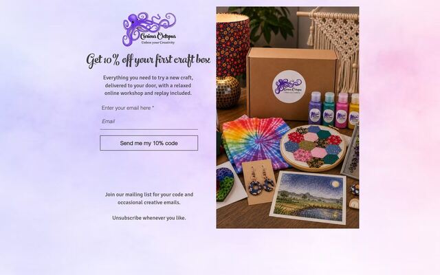 Curious Octopus homepage