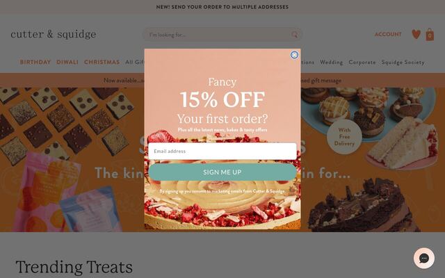 Cutter & Squidge Subscriptions homepage