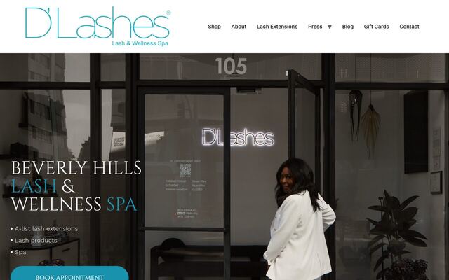 D'Lashes Lash Stash homepage