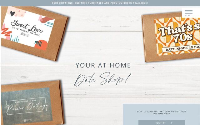 Date Night In Box homepage
