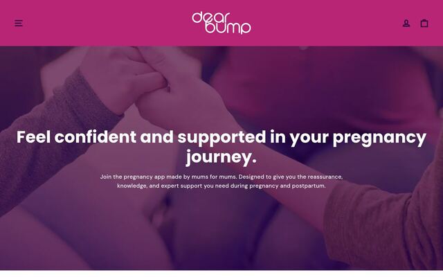 Dearbump homepage