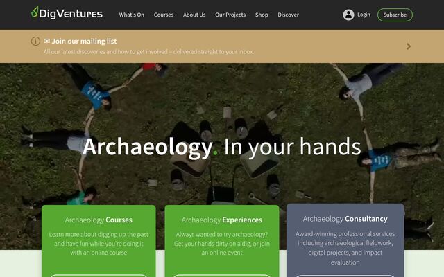 DigVentures Family Subscription homepage