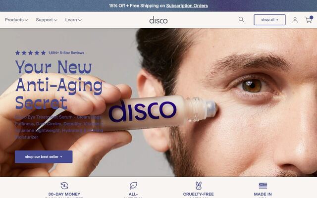 Disco homepage