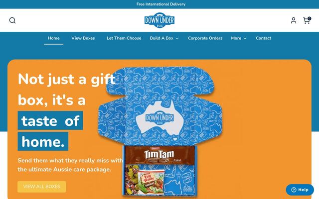 Down Under Box homepage