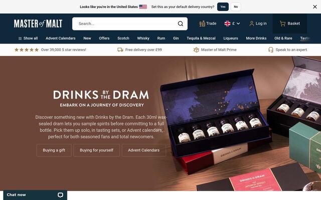 Drinks by the Dram homepage
