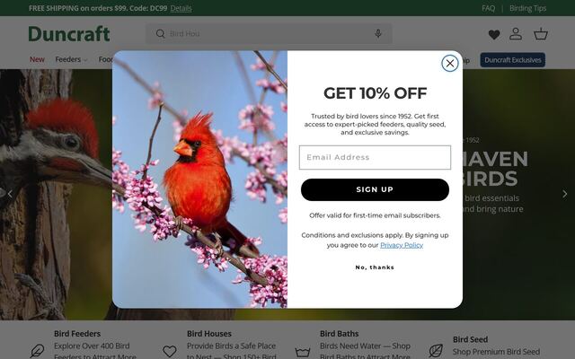 Duncraft Seed By The Month homepage