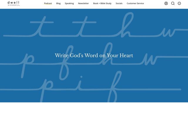 Dwell Differently homepage